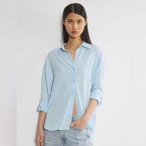 Babaton Archive Shirt in classic light blue - size medium